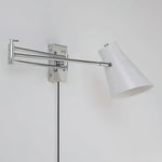 Load image into Gallery viewer, Adjustable Cone Shade Plug-In Wall Lamp product view