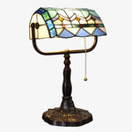 Load image into Gallery viewer, TF Tivanny Floral Stained Glass Desk Lamp - Vintage Table Light for Bedroom Study Living Room
