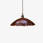 Bild in Gallery-Viewer laden, Brown leather pendant lamp product view