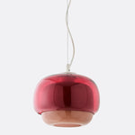 Load image into Gallery viewer, Clinco Modern Coloured Glass Mushroom Pendant Lamp – Stylish Ambient Lighting for Boutique & Residential Spaces