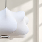Bild in Gallery-Viewer laden, Layered Silk And Iron Plug-In Swag Pendant