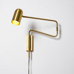 Load image into Gallery viewer, Adjustable Arm Plug In Wall Lamp