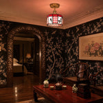 Charger l'image dans la visionneuse de galerie, Alice Storybook Glass Flush Mount Ceiling Light