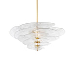 Load image into Gallery viewer, Lotus Leaf Layered Glass Chandelier