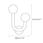 Cargar imagen en el visor de la Galería, Lámpara de pared de cristal feliz