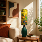 Cargar imagen en el visor de la Galería, Floral Ceramic Table Lamp 9