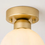 Bild in Gallery-Viewer laden, Gold-finish ceiling canopy and mounting hardware detail