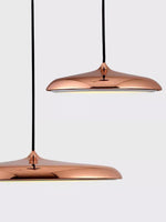 Load image into Gallery viewer, Macaron Pendant Light – Slim Metal Saucer Fixture