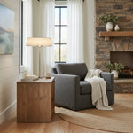 Charger l'image dans la visionneuse de galerie, Lampe de Table Décorative Moderne Delvara - Lampe de Bureau à Base Métallique avec Abat-jour en Parchemin pour Table de Chevet