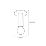Load image into Gallery viewer, Adams Flush Mount Ceiling Lamp