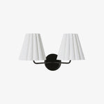 Load image into Gallery viewer, Ruffmeto Textured Pleated Fabric Modern Wall Light for Living Rooms