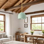 Load image into Gallery viewer, Farmhouse Pendant Light – Vanity Pendant Light With Colorful Dome Design