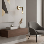 Load image into Gallery viewer, Driscoll Sleek Metal Arm Wall Light – Modern Industrial Wall Sconce for Living Room