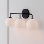 Load image into Gallery viewer, Selvion Art-Glass Globe Wall Sconce – Elegant Modern Wall Light for Bathrooms, Halls & Living Spaces