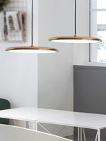 Load image into Gallery viewer, Macaron Pendant Light – Slim Metal Saucer Fixture