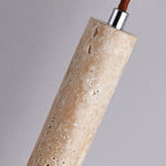 Load image into Gallery viewer, Japanese Wabi Sabi Yellow Travertine Cylinder 1-Light Pendant Light M13