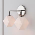 Load image into Gallery viewer, Talvior Faceted Glass Wall Sconce – Modern Style Bathroom or Hallway Accent Light