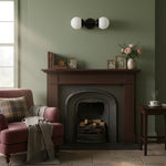 Bild in Gallery-Viewer laden, Lumio Globe Modern Geometric Wandlampe – Elegante Art Deco Schminkleuchte für Powder Room oder Flur