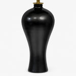 Load image into Gallery viewer, Dark sculptural table lamp base