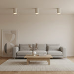 Cargar imagen en el visor de la Galería, Lámpara de Techo Cilíndrica Sabiara Wabi-Sabi - Luminaria de Techo con Luz Suave y Difusa para Dormitorios y Salas de Estar