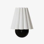 Load image into Gallery viewer, Ruffmeto Textured Pleated Fabric Modern Wall Light for Living Rooms