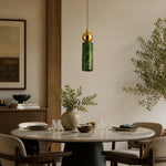 Bild in Gallery-Viewer laden, Green Jade Cylinder Pendant Light