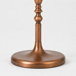Bild in Gallery-Viewer laden, Close-up of round weighted base with layered wood-tone finish