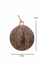 Load image into Gallery viewer, Leopard Solid Sapele Wood Board - Functional Dining Accessory for Kitchen