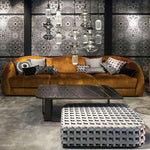 Load image into Gallery viewer, Contemporary Hanging Light - Iron Metal Glass Gold Brown Damp-rated