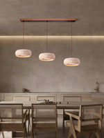 Load image into Gallery viewer, Travertine Drum Pendant Lamp