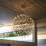 Load image into Gallery viewer, Silver Spark Ball Pendant Light