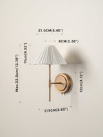 Load image into Gallery viewer, Luminella Elegant Bronze Linen Wall Light – Classic Design for Bedroom & Hallway