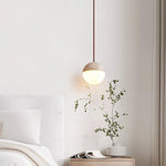 Load image into Gallery viewer, Travertine Ball Pendant Light