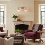 Charger l'image dans la visionneuse de galerie, Applique murale géométrique linéaire Lumio Globe – Luminaire moderne pour salle de bain, idéal pour les zones miroir et lavabo