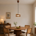 Bild in Gallery-Viewer laden, Vintage Travertine Metal Pendant Lamp for Dining Room