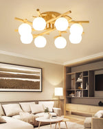 Cargar imagen en el visor de la Galería, Lámpara de techo de madera Tinsley