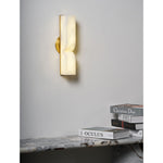 Cargar imagen en el visor de la Galería, Lámpara de Pared Rectangular Moderna de Alabastro – Aplique Minimalista para Dormitorio, Pasillo y Sala