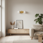 Bild in Gallery-Viewer laden, Lumio Globe Modern Geometric Wandlampe – Elegante Art Deco Schminkleuchte für Powder Room oder Flur