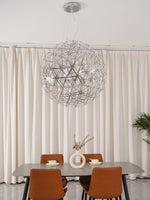Load image into Gallery viewer, Silver Spark Ball Pendant Light