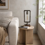 Charger l'image dans la visionneuse de galerie, Industrial pipe table lamp beside a sofa