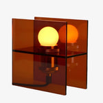 Bild in Gallery-Viewer laden, Sonnenuntergang Ozean Horizont Farbverlauf Tischlampe - Moderne Acryllampe für Schlafzimmer