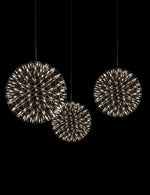 Load image into Gallery viewer, Silver Spark Ball Pendant Light