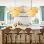 Load image into Gallery viewer, Boho Bamboo Pendant Light Fixture