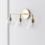 Load image into Gallery viewer, Conica Sculptural Cone Glass Wall Sconce – Modern Minimalist Lighting for Bathroom or Hallway