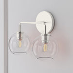 Load image into Gallery viewer, Selvion Art-Glass Globe Wall Sconce – Elegant Modern Wall Light for Bathrooms, Halls & Living Spaces