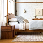 Load image into Gallery viewer, Moss Linear Wood Led Table Lamp - Modern Cordless Bedside Style