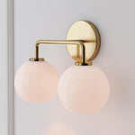 Load image into Gallery viewer, Selvion Art-Glass Globe Wall Sconce – Elegant Modern Wall Light for Bathrooms, Halls & Living Spaces