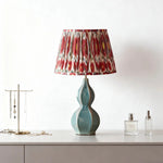 Load image into Gallery viewer, Thalune Organic Gourd Ceramic Table Lamp - Japandi Style Lighting for Bedroom Nightstands