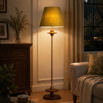 Cargar imagen en el visor de la Galería, Warm vintage floor lamp in evening living room