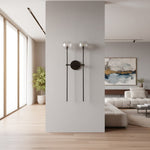 Load image into Gallery viewer, Lustrielle Clear Glass Cylindrical Wall Sconce – Modern Luxury Wall Light for Hallway